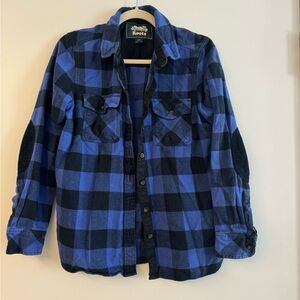 Roots flannel shirt, small